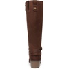 image:imageDr Scholls Ivy Zip Tall BootsWalnut Brown Microfiber Wide Calf
