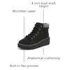 image:imageDr Scholls Nice Day Max Alpine LaceUp Short BootsBlack Smooth