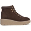 image:imageDr Scholls Nice Day Max Alpine LaceUp Short BootsDark Umber Brown Microfiber