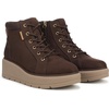 image:imageDr Scholls Nice Day Max Alpine LaceUp Short BootsDark Umber Brown Microfiber
