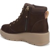 image:imageDr Scholls Nice Day Max Alpine LaceUp Short BootsDark Umber Brown Microfiber