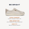 image:imageDr Scholls Shoes Womens Be Bright Sneaker Lightweight Low Top SneakerOff White Floral Embroidered Fabric
