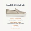 image:imageDr Scholls Shoes Womens Madison Cloud Sneaker Slip On Sneakers WomenLight Gold Smooth