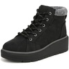 image:imageDr Scholls Nice Day Max Alpine LaceUp Short BootsBlack Smooth