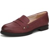 Burgundy Dark Red Tumbled Faux Leather