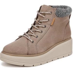 image:imageDr Scholls Nice Day Max Alpine LaceUp Short BootsMocha Taupe Fabric