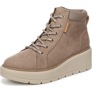 image:imageDr Scholls Nice Day Max Alpine LaceUp Short BootsMocha Taupe Microsuede