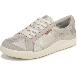 image:imageDr Scholls Shoes Womens Be Bright Sneaker Lightweight Low Top SneakerMetallic Oyster Grey Faux Leather