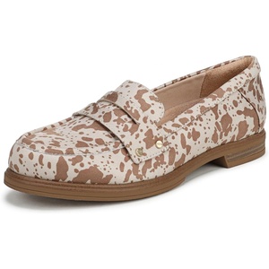 image:imageDr Scholls Shoes Womens Hello Loafer LoaferMoc Casual Penny LoaferBrown Cow Print Microsuede