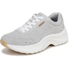 image:imageDr Scholls Walk Longer LaceUp ShoesSoft Grey Suede