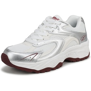 image:imageDr Scholls High Energy LaceUp ShoesSilver Leather and Mesh