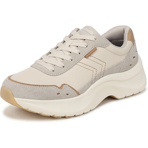 image:imageDr Scholls Walk Longer LaceUp ShoesOyster Grey Leather
