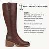 image:imageDr Scholls Shoes Womens Joplin Knee High Boots Comfortable Western BootAuburn Brown  Medium Calf