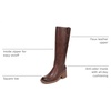 image:imageDr Scholls Shoes Womens Joplin Knee High Boots Comfortable Western BootAuburn Brown  Medium Calf