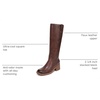 image:imageDr Scholls Shoes Womens Joplin Knee High Boots Comfortable Western BootAuburn Brown Wide Calf