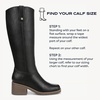 image:imageDr Scholls Shoes Womens Joplin Knee High Boots Comfortable Western BootBlack  Medium Calf