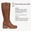 image:imageDr Scholls Shoes Womens Joplin Knee High Boots Comfortable Western BootDark Honey Brown  Medium Calf