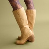 image:imageDr Scholls Shoes Womens Joplin Knee High Boots Comfortable Western BootDark Honey Brown  Wide Calf