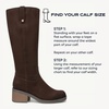 image:imageDr Scholls Shoes Womens Joplin Knee High Boots Comfortable Western BootDark Umber Brown Microsuede