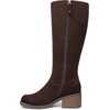 image:imageDr Scholls Shoes Womens Joplin Knee High Boots Comfortable Western BootDark Umber Wide Calf Brown Microsuede