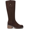 image:imageDr Scholls Shoes Womens Joplin Knee High Boots Comfortable Western BootDark Umber Wide Calf Brown Microsuede
