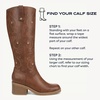 image:imageDr Scholls Shoes Womens Joplin Knee High Boots Comfortable Western BootEmbroidered Whiskey Brown
