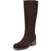 image:imageDr Scholls Shoes Womens Joplin Knee High Boots Comfortable Western BootDark Umber Brown Microsuede