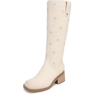 image:imageDr Scholls Shoes Womens Joplin Knee High Boots Comfortable Western BootWhitecap Floral Medium Calf