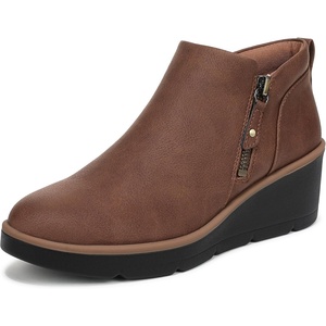 image:imageDr Scholls Lizzie Cloud Zip Short BootsMid Brown